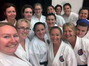 international women's day 2022 Group shot of GKR Karate's female instructors